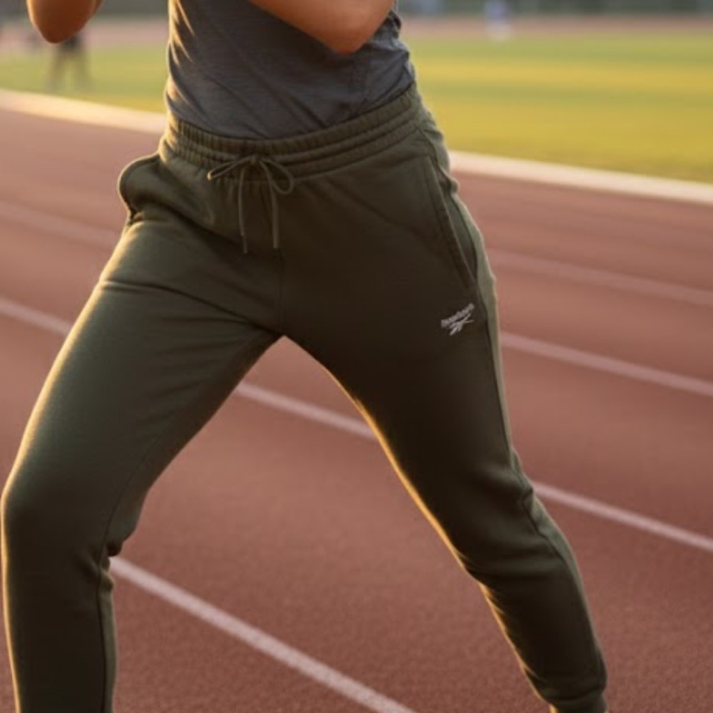 Reebok Forest Green Athletic Pants
